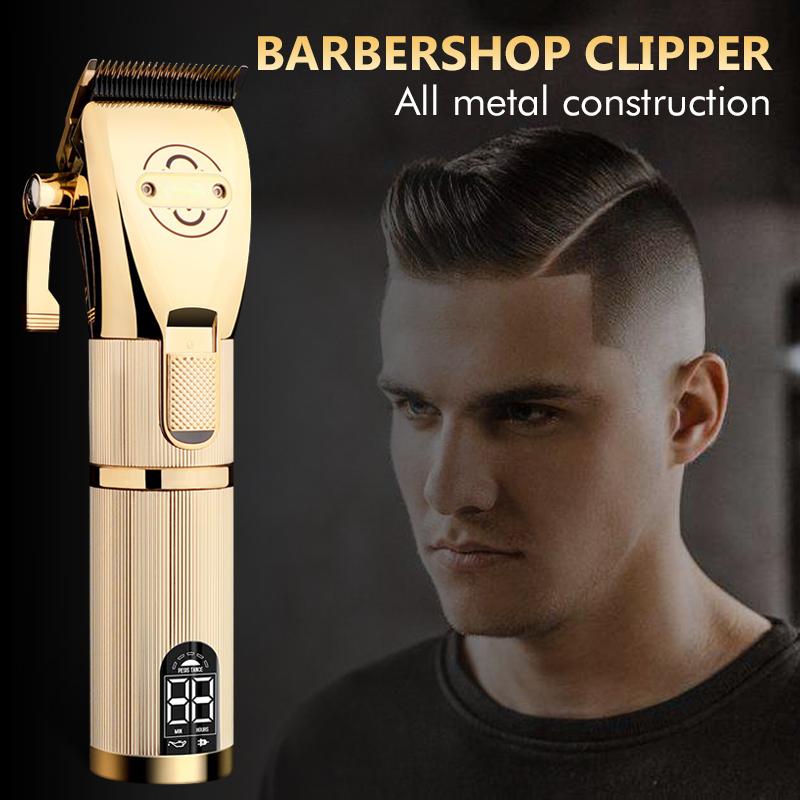 

100-240V cut electric rechargeagold metal barbershop cutter hair cutting machine haircut Cordless hair clipper trimmer