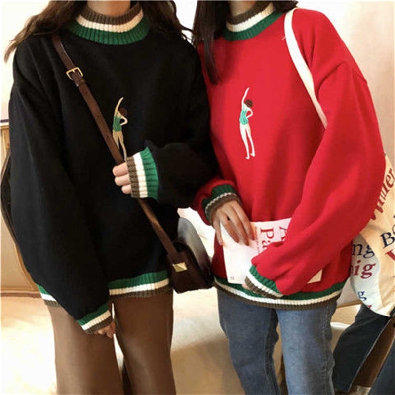 

2020 winter pullovers velvet new tops oversize harajuku kawaii loose hoodies plus size sweatpants women's clothes