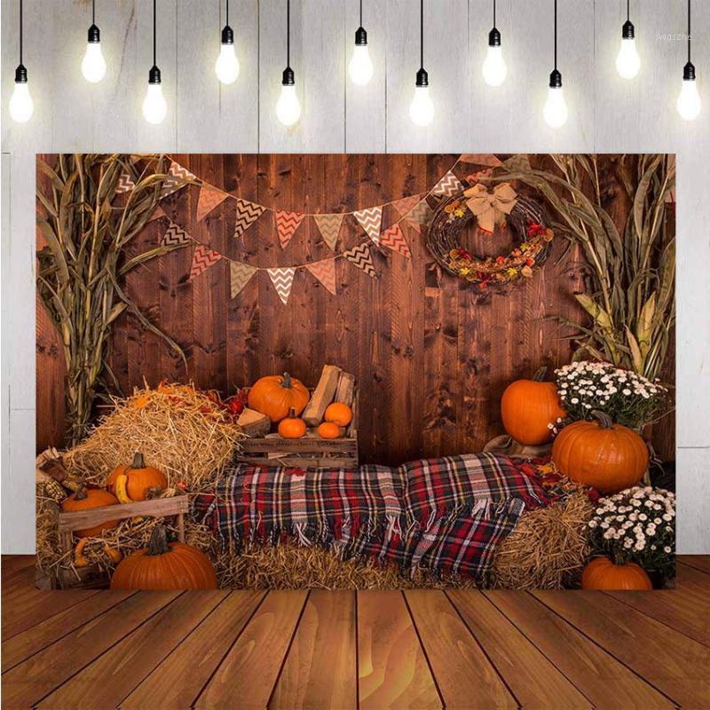 

NeoBack Photography Background Plank Wood Wall Pumpkin Autumn Backdrop Photocall Photo Studio Printed Photo Prop1