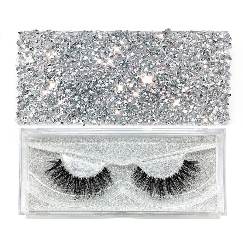 

100% Handmade 3D Mink Lashes False Eyelashes Cross Reusable Eyelash Cotton Stems Fake EyelashesBlack Thick Fake Eyelash
