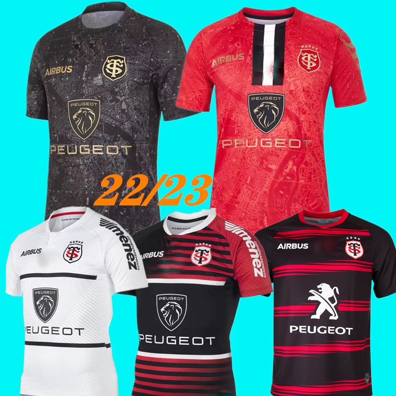 

22/23 Tluth Quality toulouse 2022 home stadium jersey alternate Rugby Jerseys shirt Lentulus League S-5XL Toulouse, Black;gray