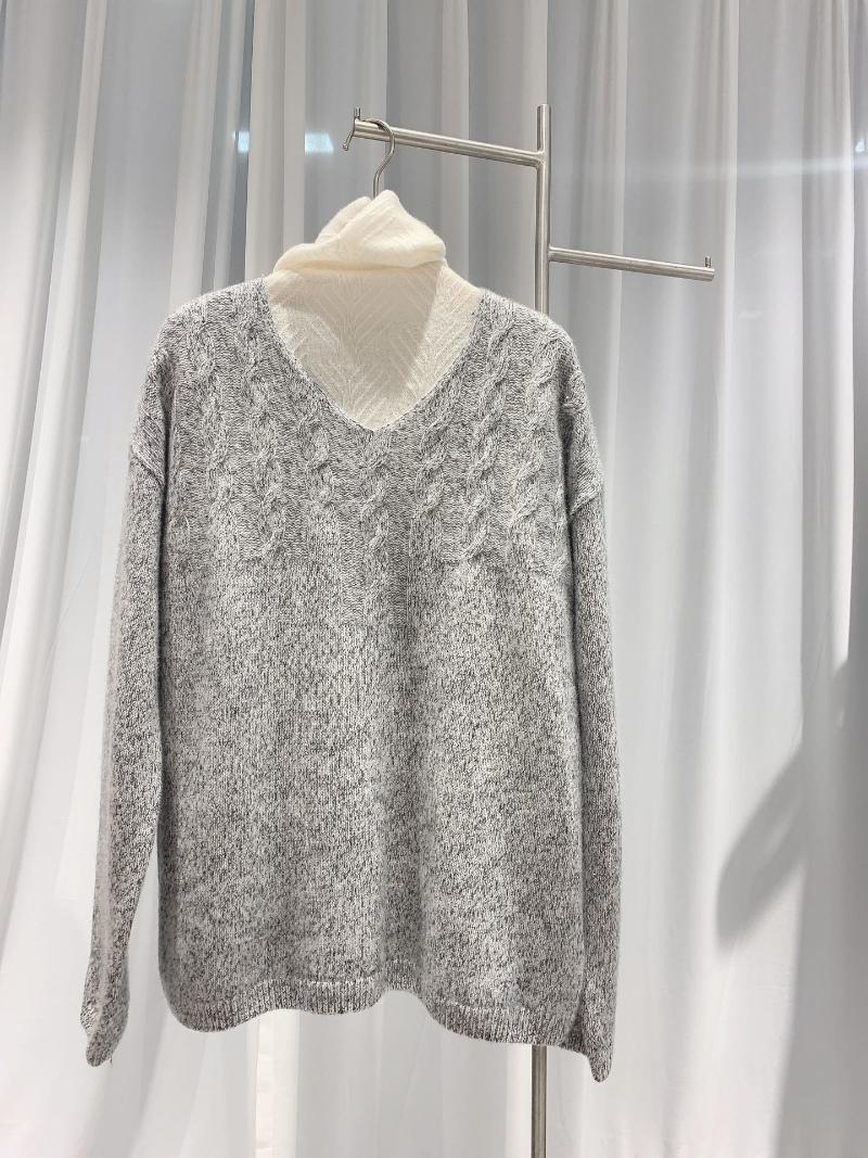 

2020 new ladies fashion long sleeve sexy casual v-neck cashmere sweater 1102