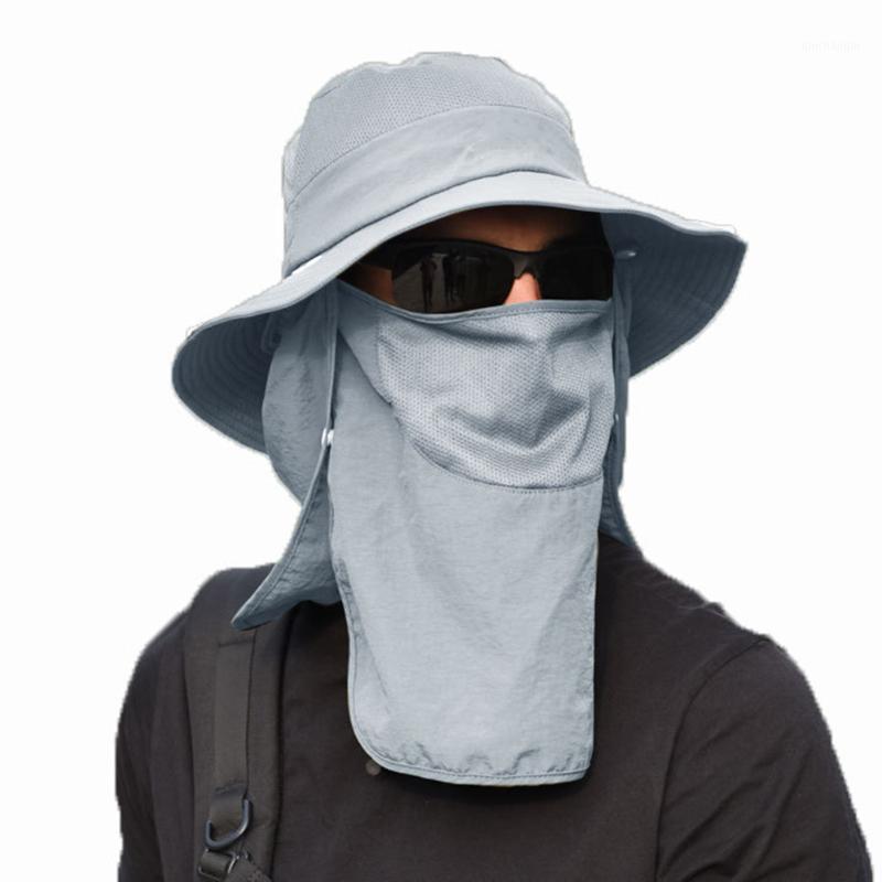 

2020 Autumn UV Sun Protection Fishing Hat Taslon Beige Wide Brim Farmer Gardener Cap for All Outdoor Sports1