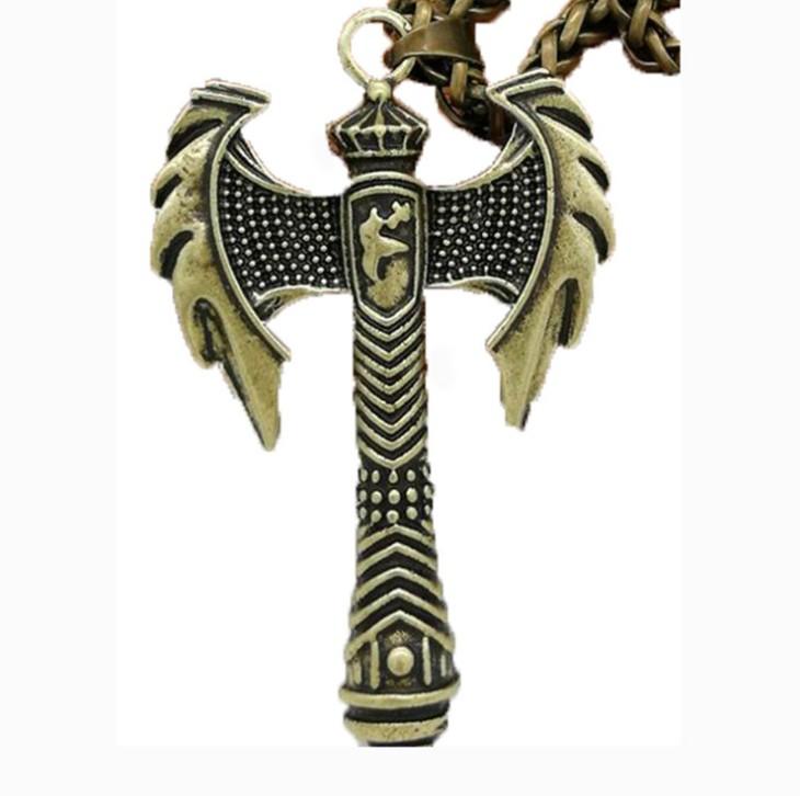 

Vintage Viking Perun Axe Pendnat Men's Necklace Nordic Amulet Gothic Jewelry
