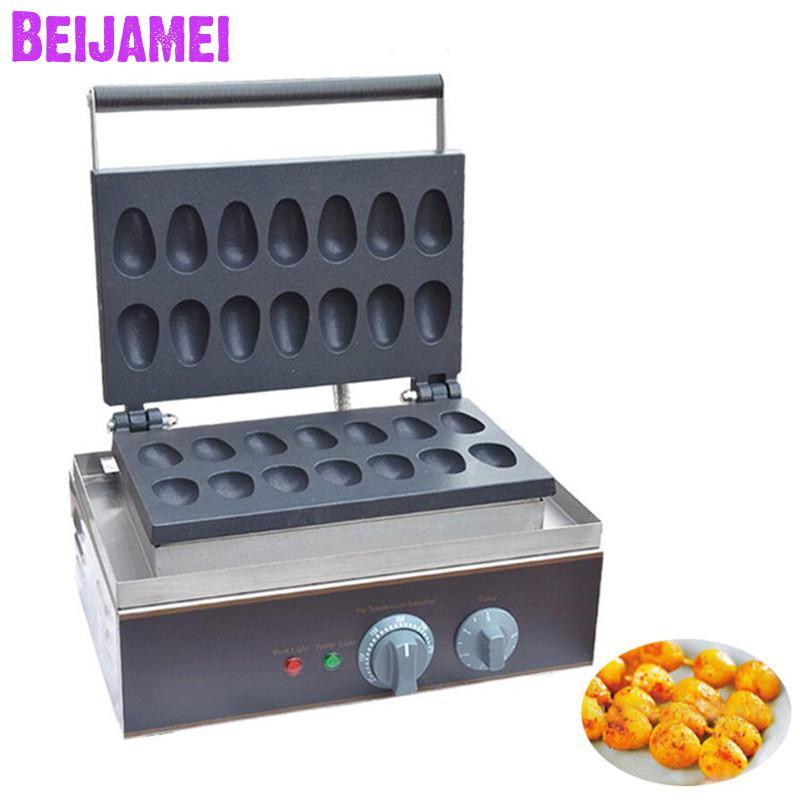 

BEIJAMEI Electric bird egg crisp machine 14 grid quail egg oven commercial baking cake waffle machine