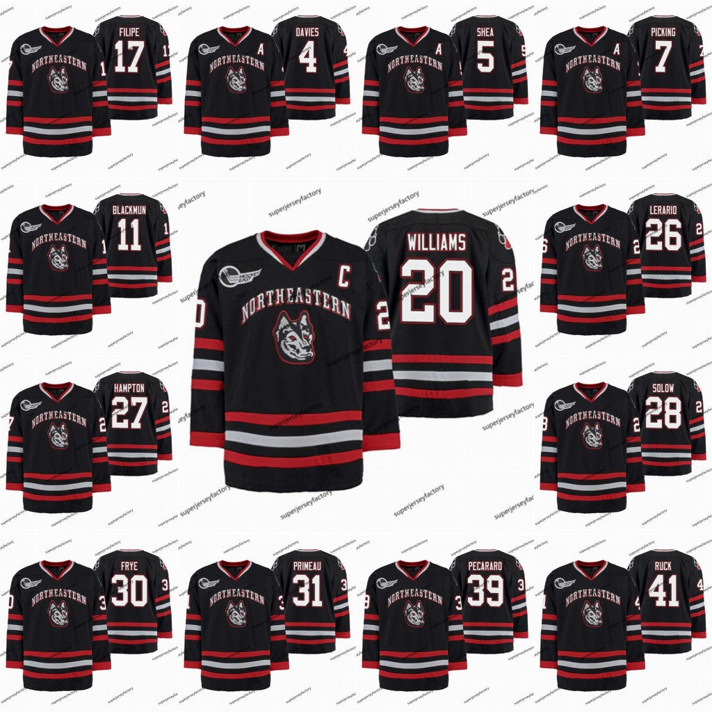 

Eric Williams Northeastern Huskies Hockey Tournament Jersey Ryan Shea Ryan Ruck Biagio Lerario Lincoln Griffin Jordan Harris Murphy, 20 eric williams