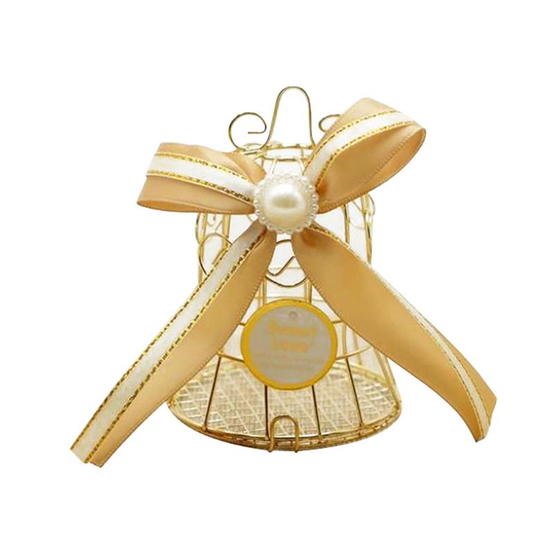

Mini Vintage Bird Cage Candy Chocolate Box with Ribbon Baby Shower Favor Gift Box for Guests Wedding Souvenir Party Decoration