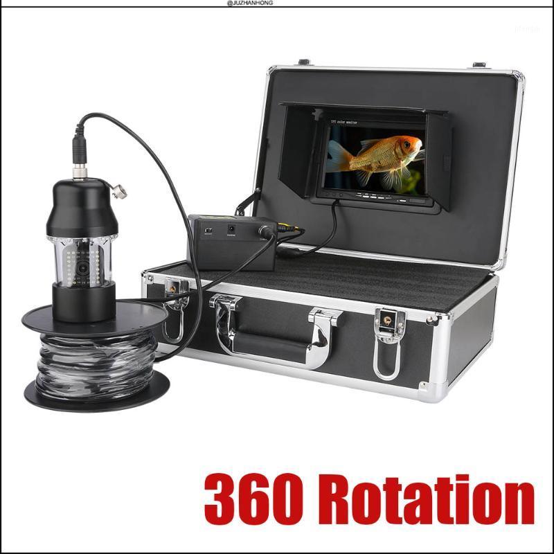 

360 Rotate Underwater Camera Video Waterproof White Leds 9'Monitor DVR Fishing Camera Fish Finder1