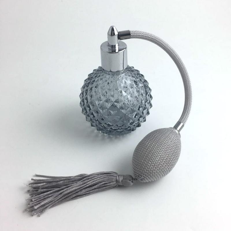 

100ml Clear Crystal Perfume Bottle Long Spray Tassels Atomizer Pump Refillable Glass Bottles J9