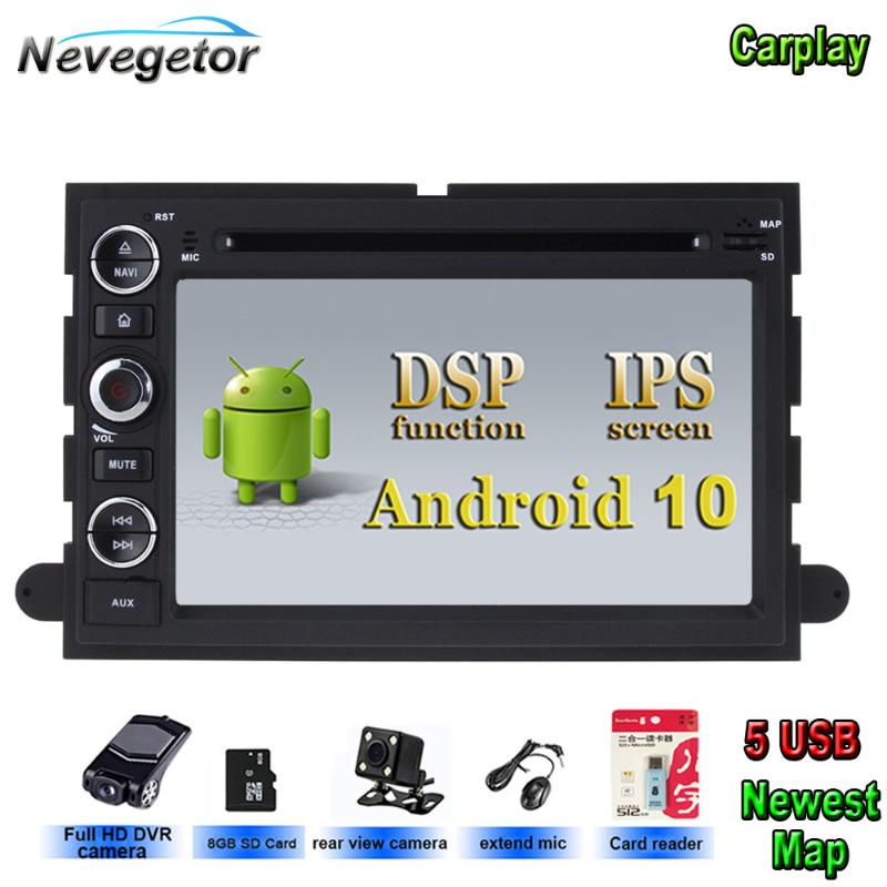 

Android 10 Car Multimedia player for 500/F150/Explorer/Edge/Expedition/Mustang/fusion/Freestyle GPS Radio stereo car dvd