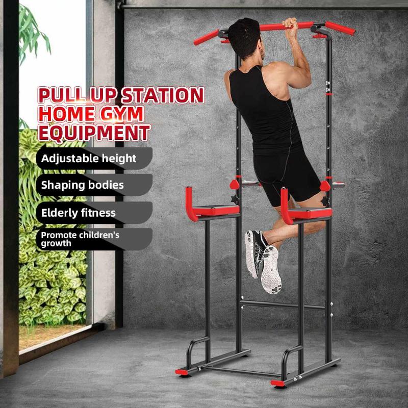 

Multifunction Pull Up Bar Height Adjustable Horizontal Bars Power Tower Push Ups Stand Home Gym Fitness Equipment Parallel Bars