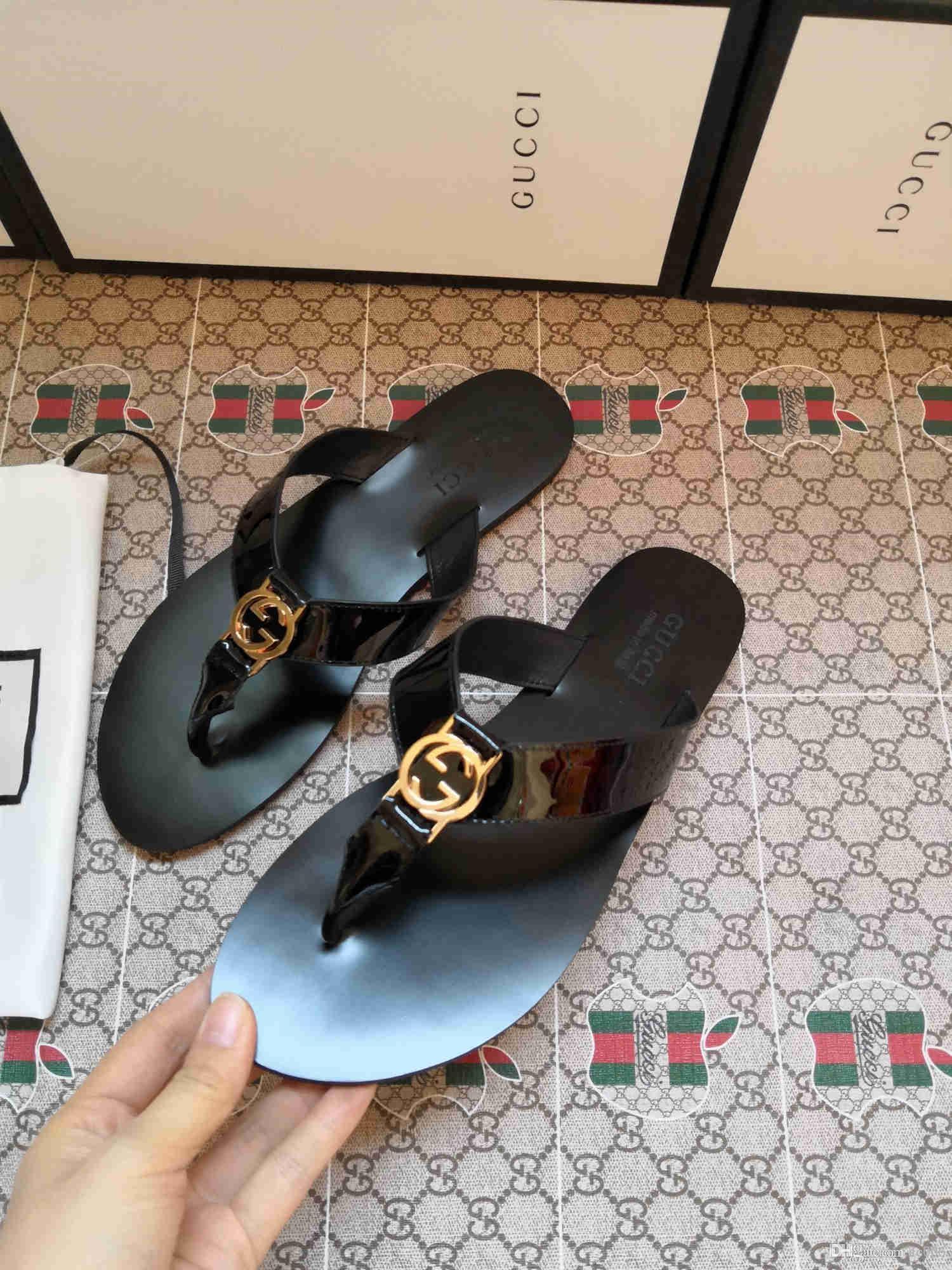 

2021 hot Slippers Sandals Slides Best Quality Sandals Designer Shoes Slippers Huaraches Flip Flops Loafers For Woman Size 35-45 With box, Black