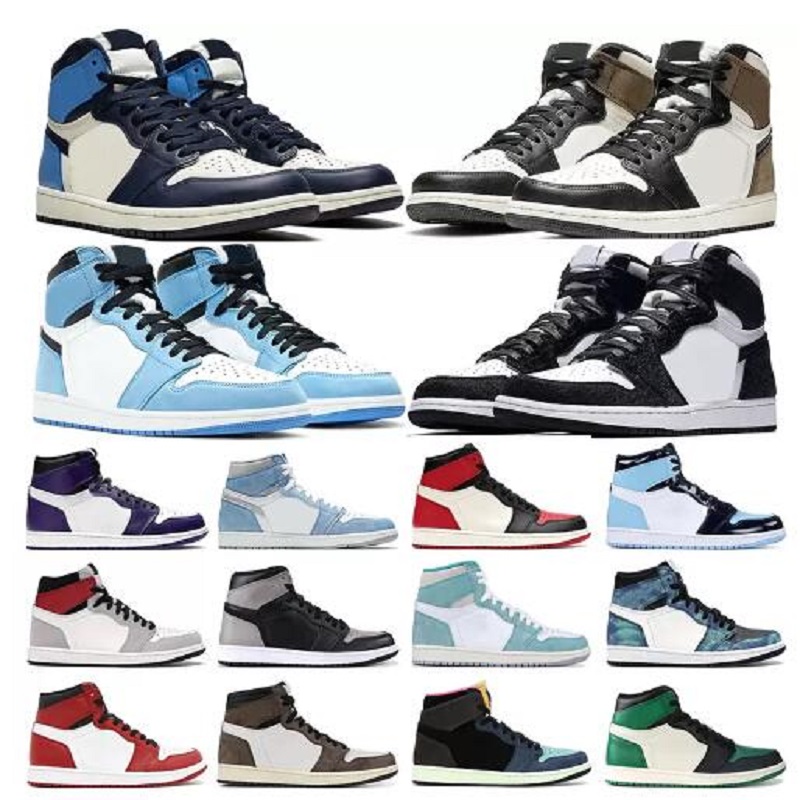 

Jumpman Basketball Shoes 1 1s Mens Womens shoe Hyper Royal Dark Mocha University Blue Obsidian Twist Turbo Green trainers fashion sports sneakers, # 39