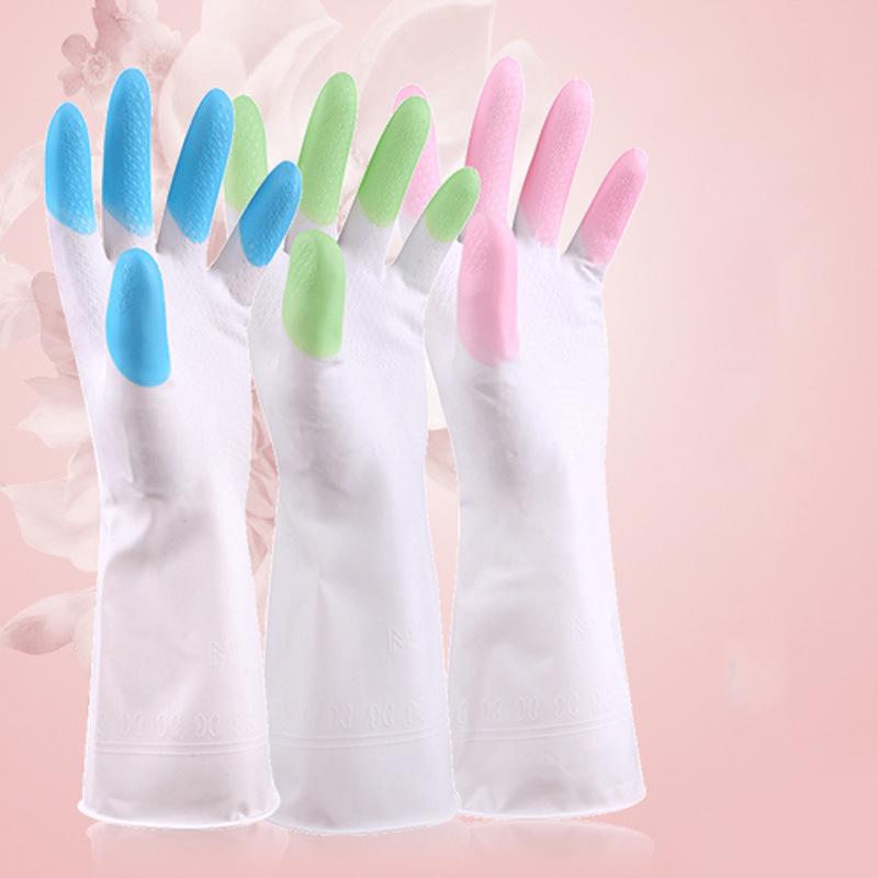

Long Sleeve Latex Kitchen Dishwashing Gloves Cleaning Gloves House Cleaning New