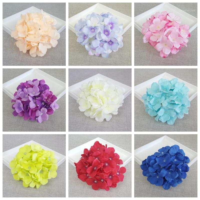 

15cm 50pcs/lot artificial Hydrangea silk flowers Amazing colorful decorative flower for wedding party Birthday decoration1, Red