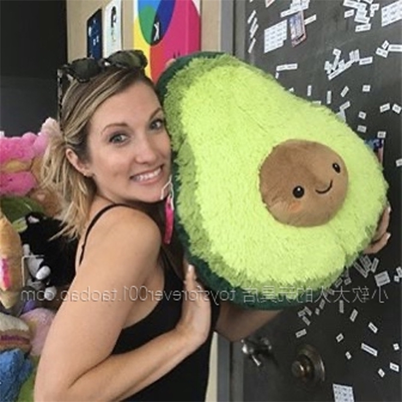 54American squishable avocado lovely Park Caiying plush toy sleeping doll pillow-image-747756430
