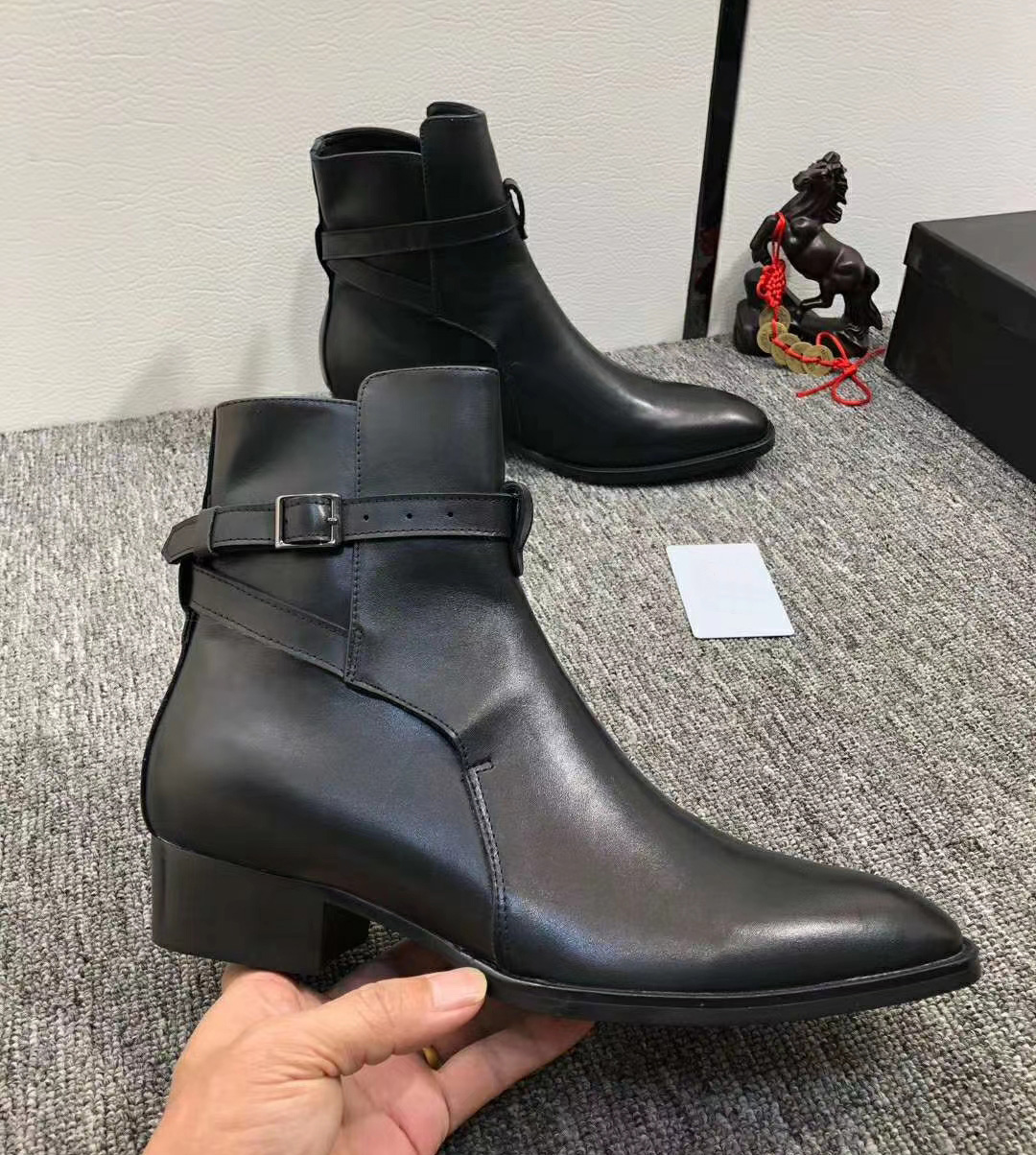 

Hot Newest Super Star Men real leather Western Cowboy Boots Casual Men Shoes Autumn Mid-calf Motorcycle Boots Shoes Men Botas, Orange