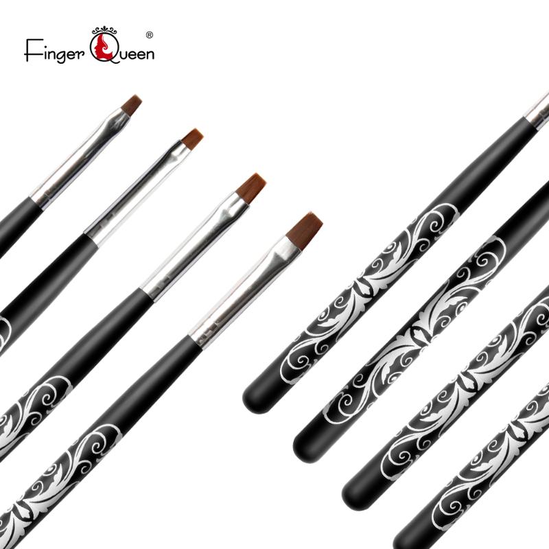 

Nail Art Gel Brushes Flat Brush Nail Tools Sets Supplies For Professionals