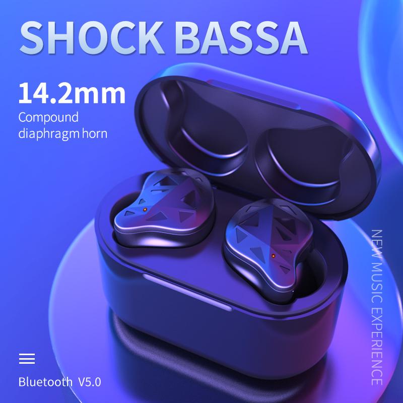 

BOHM X28 wireless Bluetooth headset non-destructive noise reduction waterproof fashion sports headset multi-color optional, Red