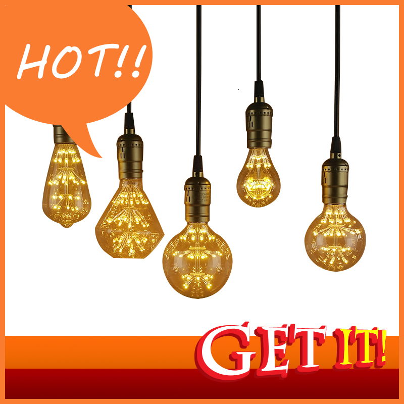 

2021 New Vintage Led 220v-240v Indoor E27 Decorative Light Bulb Lampada for Home Cafe Restaurant Decoration 3w St64 Bulbs L2a7, Model a