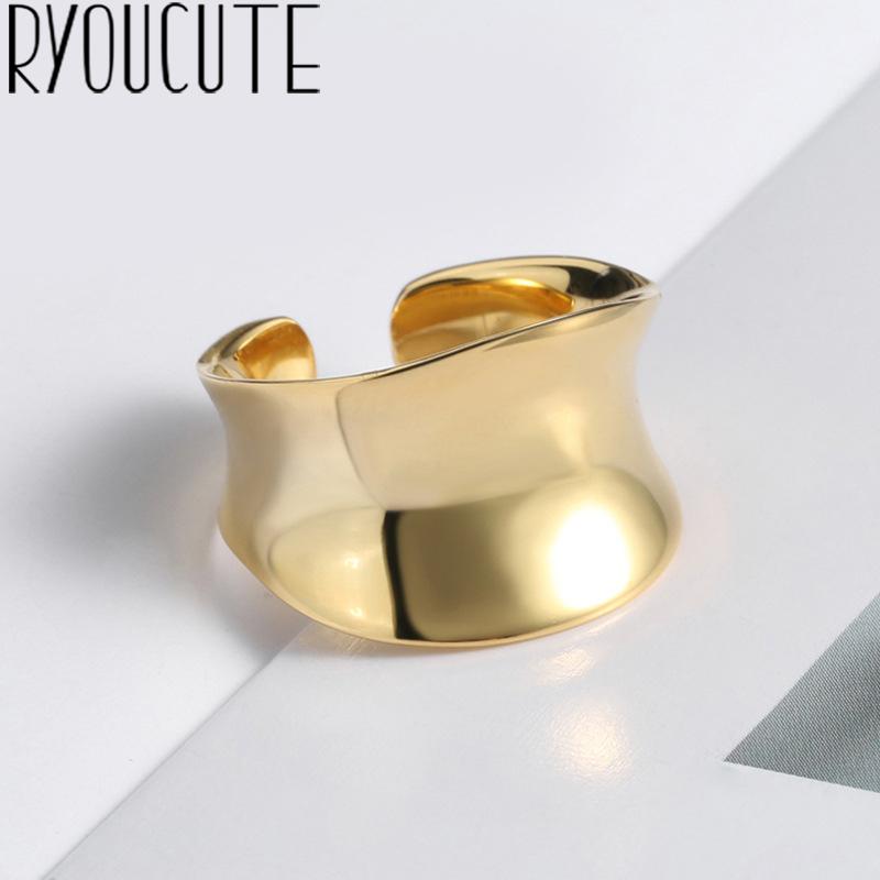 

Original Design Popular Smooth Chains Finger Ring Simple Rings for Women Wedding Engagement Jewelry Gifts