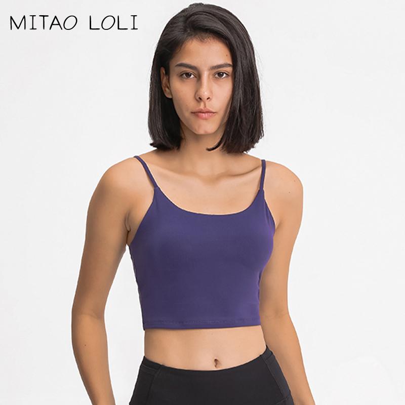 

MITAO LOLI TIME TO SWEAT Anti-sweat Athletic Yoga Fitness Crop Tops Women Essential Plain Padded Workout Gym Sports Bras Tops, Pp2