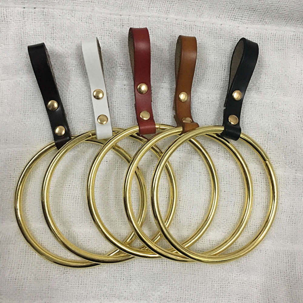 

Jeans round buckle circle buckle ring decorative belt women's iron ring sling belt, Black