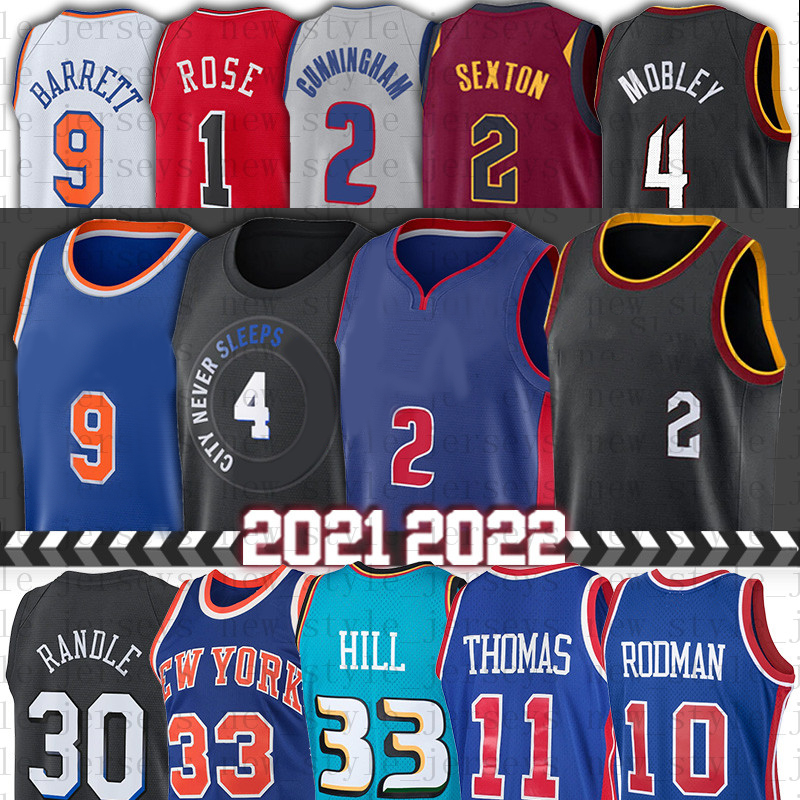 

Cade 2 Cunningham Derrick 4 Rose Collin Basketball Jerseys Julius 30 Randle Sexton RJ 33 Patrick Barrett Trae Ewing Young Evan 4 Mobley, Men