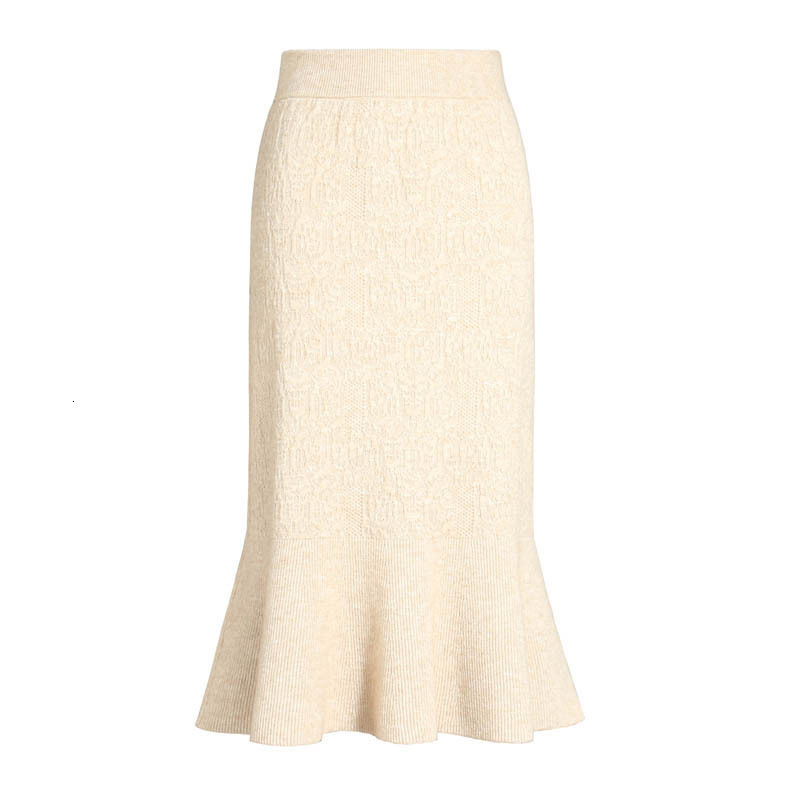 

New 2021 High Waist Pure Color Spring Bodycon Knit Straight Long Women Casual Beige Skirt Faldas Jupe Femme Saia Dszb, Dark grey