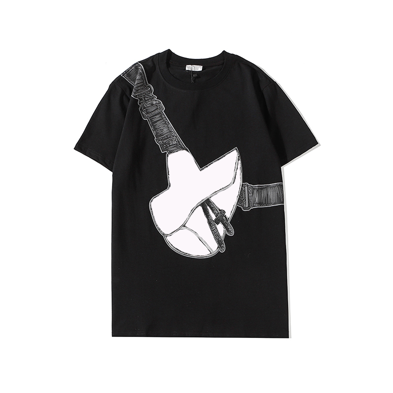 

Man T Shirts Casual Streetwear Breathable Tops Designer Mens Short Sleeves Crew Neck Trendy Tees, Black