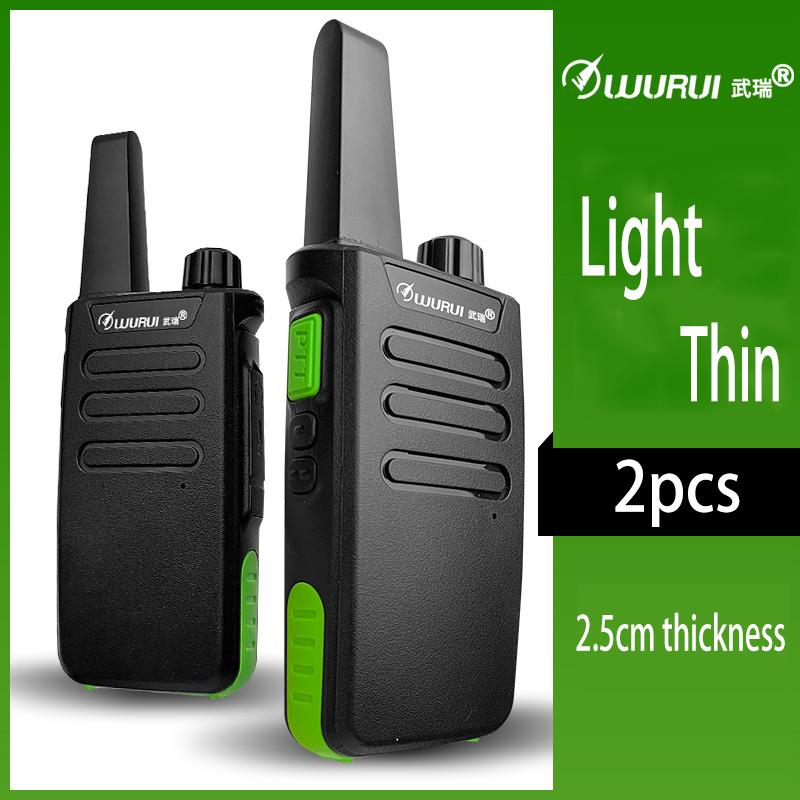 

2pcs Portable Handheld Walkie Talkies with Long Standby UHF 400-470MHz Professional Two Way Walkie Talkie Radio with Headphones