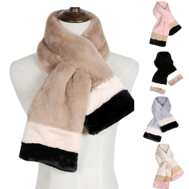 

Women Warm Scarves Printing Button Soft Wrap Casual Shawls 2020 Women Cotton Thermal Scarf Thicken Fur Imitation Fur Grass1