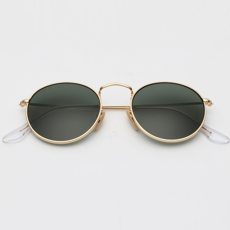 

Glass lens retro Small Sunglasses womens men's Sunglasses Men Women Luxury ladies retro driving sun glasses gafas, White;black
