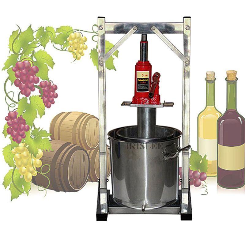 

2020 Commercial 22L Capacity Hand Fruit Juice Cold Press Juicing Machine Stainless Steel 2T Jack Manual Grape Pulp Juicer Machin