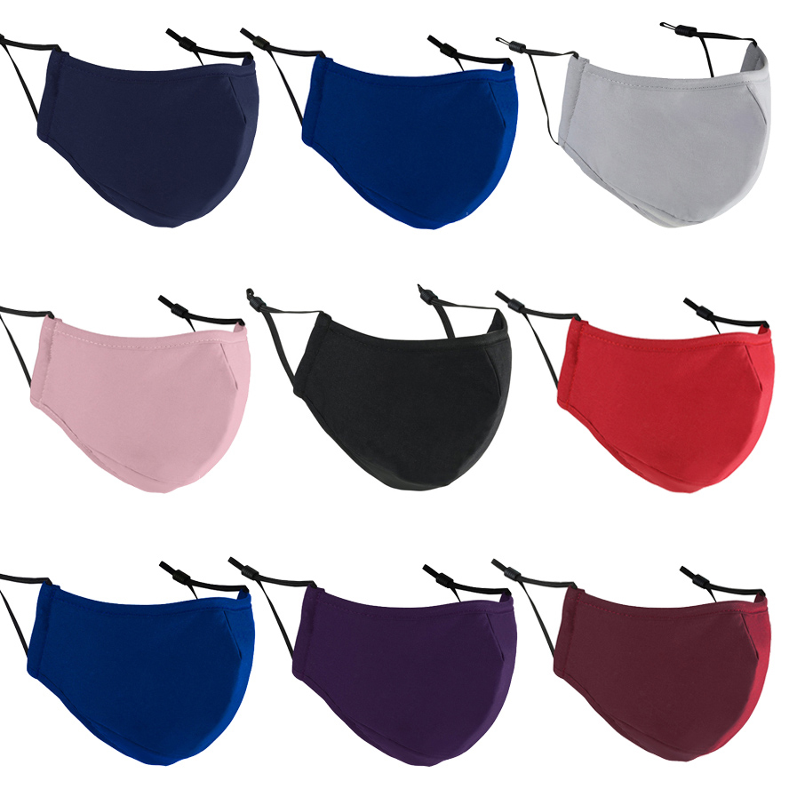 

face mask cotton fashion designers face masks adult breathable black washable anti-haze PM2.5 facemask for men women wholesale