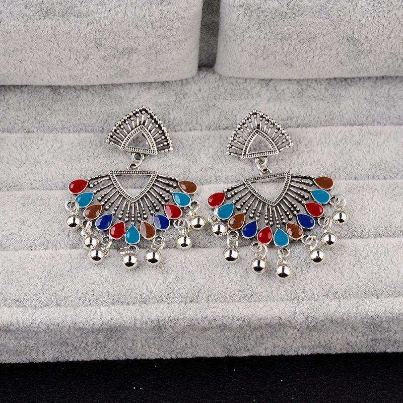 

OIQUEI Jewelry Small Bell Tassel Drop Earring For Women Boho Vintage Ethnic Essential Oils Dangling Earrings Orecchini