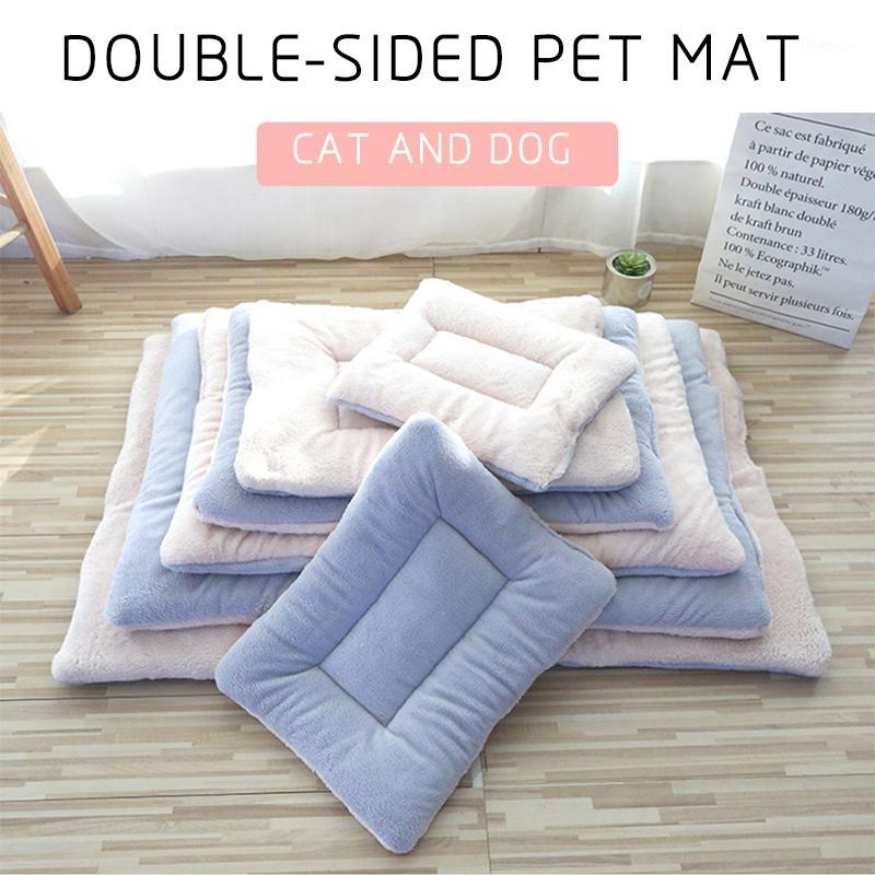 

Soft Pet Dog Mat Flannel Cotton Foot Print Washable Pet Blanket Warm Sleeping Beds For Small Medium Dogs Cat Accessories1, Gray