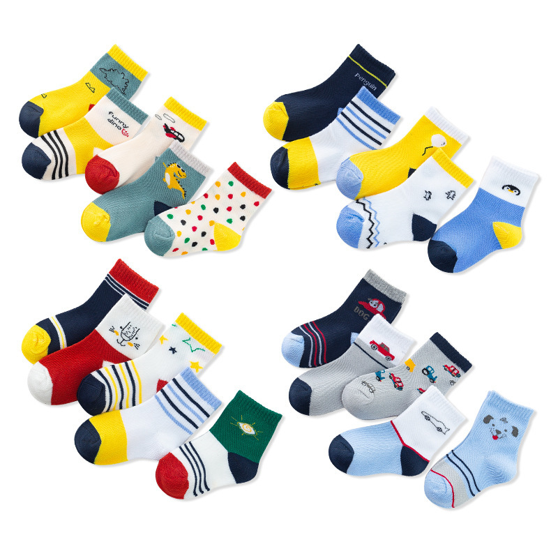 

Autumn new middle tube car dinosaur cartoon baby children's socks, Pink;yellow
