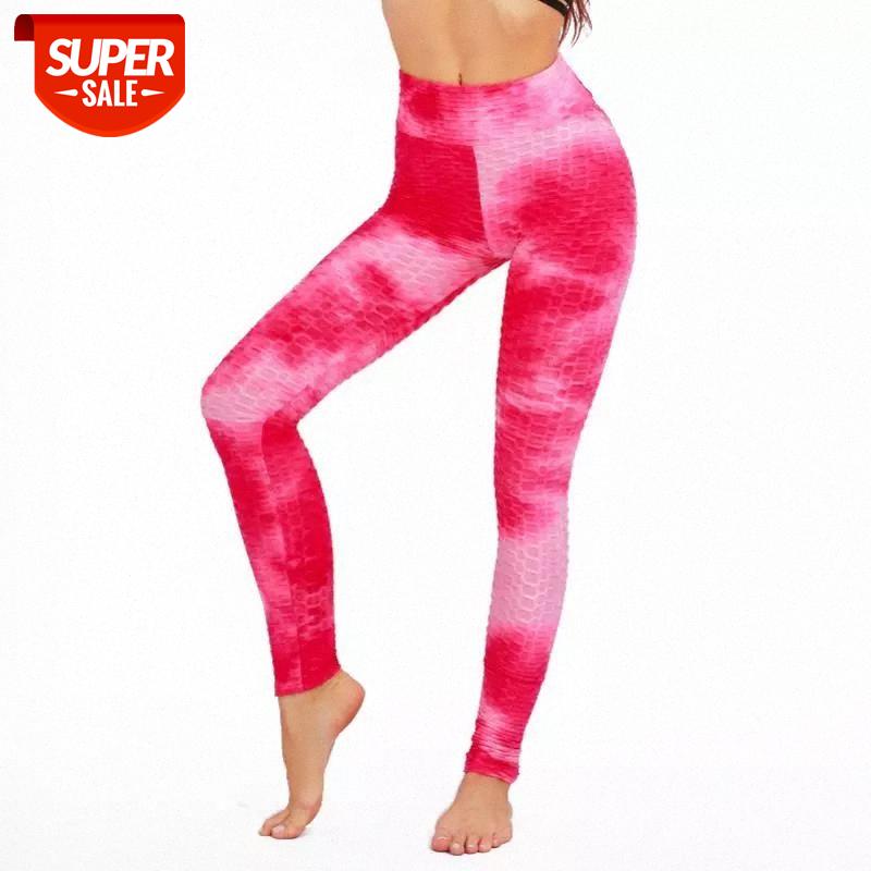 

CHRLEISURE Tie-Dye Leggings Women High Waist Bubble Casual Fitness Pants Women Ultra-Stretch Quick-Drying Gym Leggings #9h0I, Black;white