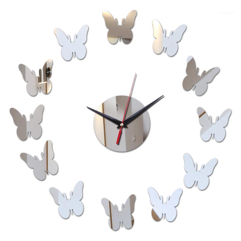 

new arrival wall clock living room decoration modern wall clocks mirror acrylic material sticker still life Quartz watches1