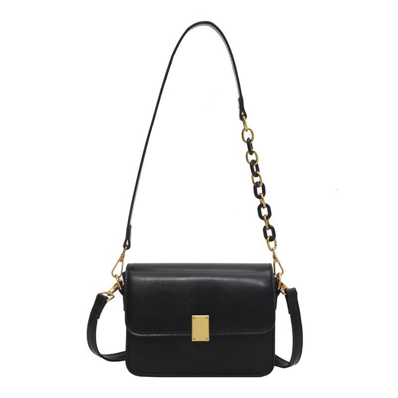 

Crossbody Bag For Women 2021 Ladies Shoulder Bag Small Fashion Youth Artificial Leather Simple Solid Color Waterproof, Coffee