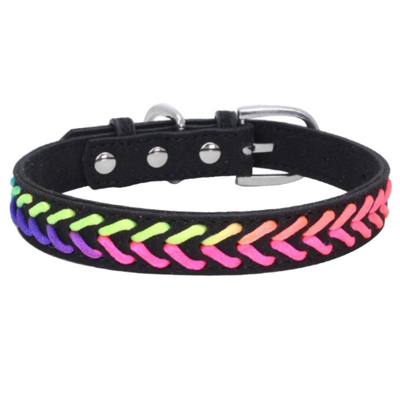 

The new Braided Custom Personalized Dog Collar Leather Padded Dog Pet ID Name Collars