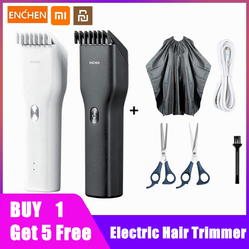 

XiaoMi ENCHEN Boost USB Electric Hair Clippers Trimmers For Men Adults Kids Cordless Rechargeable Hair Cutter Machine Professional