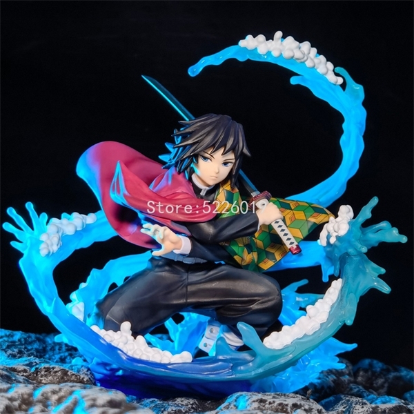 

17cm Demon Slayer Anime Figure Tomioka Giyuu Action Figure Figuarts ZERO Kimetsu No Yaiba Tomioka Giyuu Water Breath Figurine Y1221, 21cm no retail box