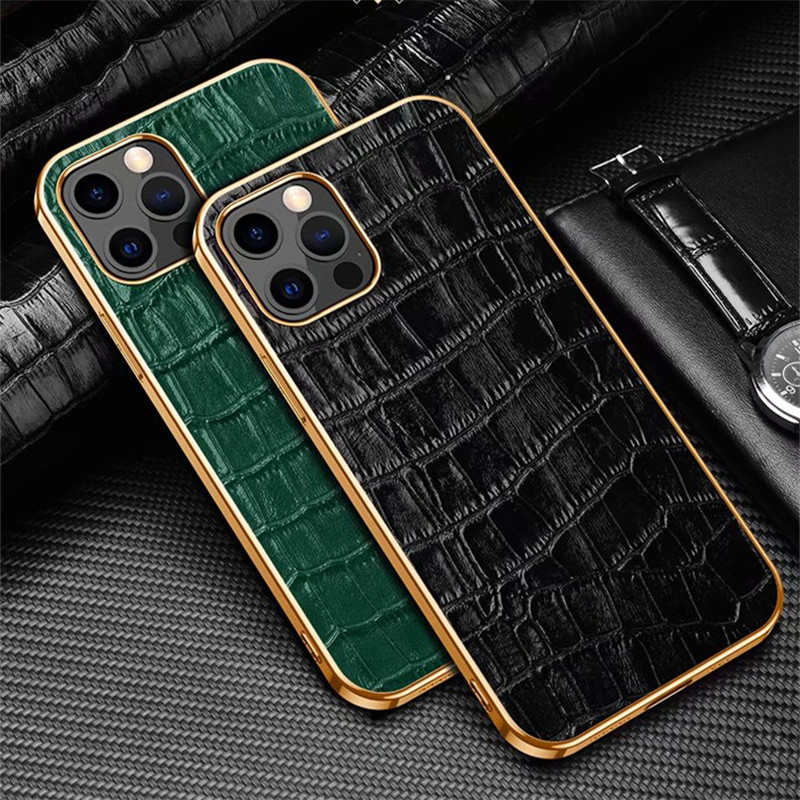 

Designer Fashion Phone Cases for Iphone 13 12 Mini 11 Pro Max X XR Xs 7 8 plus SE2 Galaxy S21 Note 20 Luxury Creative Crocodile pattern leather Cover case, Blue