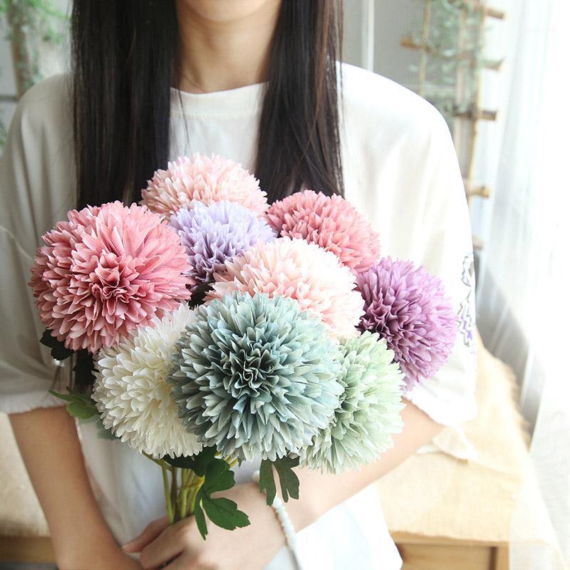 

2pcs 55cm height artificial flower Hydrangea high-grade fake flower wedding party Festive home decor decoration ikebana home1, White