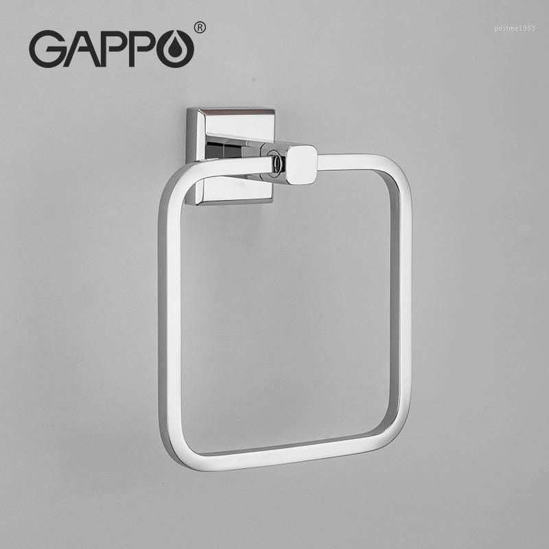 

GAPPO BathTowel Holder Ring Square towel kitchen towel rack bar sus brass wall mounted Rack Bathroom Accessories1, G3804