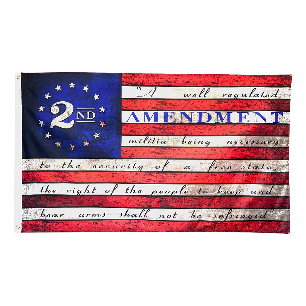 

2nd Amendment USA American Flag Polyester 150X90CM 3x5 FT , Free Shipping