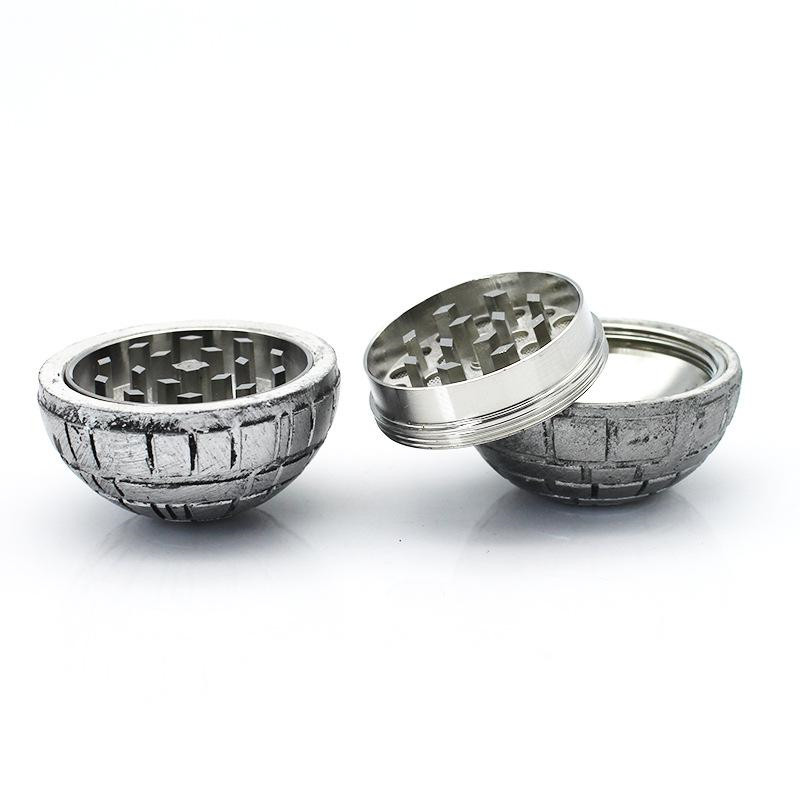 

Death star tobacco smoking grinders 2inches 3 Layers herb grinder PokeBall Round Aluminium
