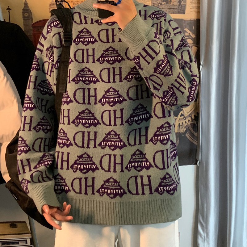 

Men's Jersey 2021 Autumn Thin New Knitted Collar Long Sleeve Nightgown Fashion Male Clothing Youth THCJ, Black